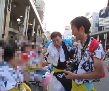 お祭りに参加した時の様子